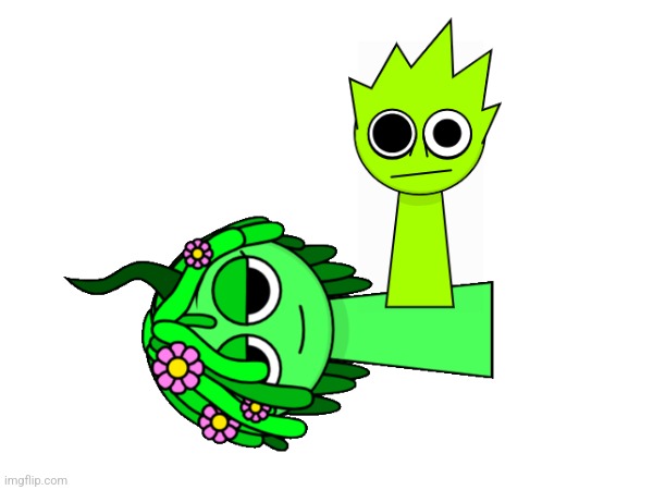 Green bean jockey (OWAKCX is riding Vineria) | made w/ Imgflip meme maker