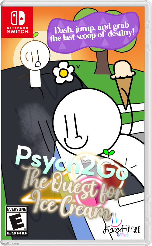 [FAKE GAME] Psych2Go: The Quest for Ice Cream (2022) | image tagged in psych2go,sproutlings,nintendo switch | made w/ Imgflip meme maker