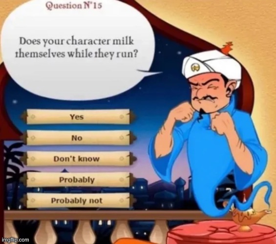 Do they what | image tagged in akinator | made w/ Imgflip meme maker