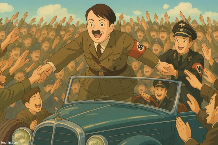 Hitler Ghibli | image tagged in hitler ghibli | made w/ Imgflip meme maker