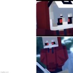 Nightmare confused creepy smile Blank Meme Template
