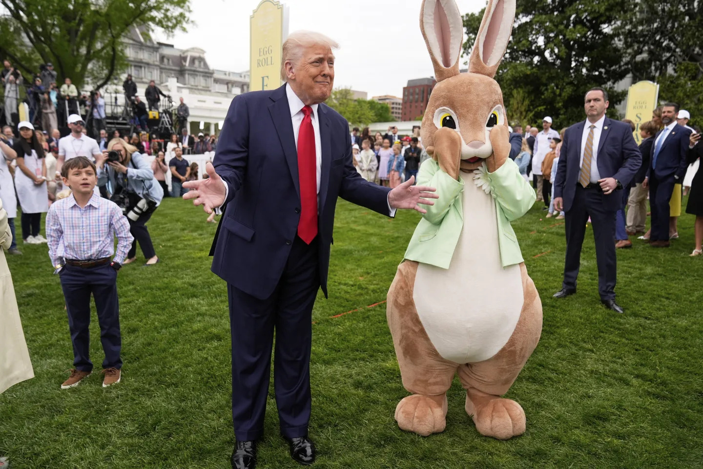 Trump And the Easter Bunny Blank Meme Template