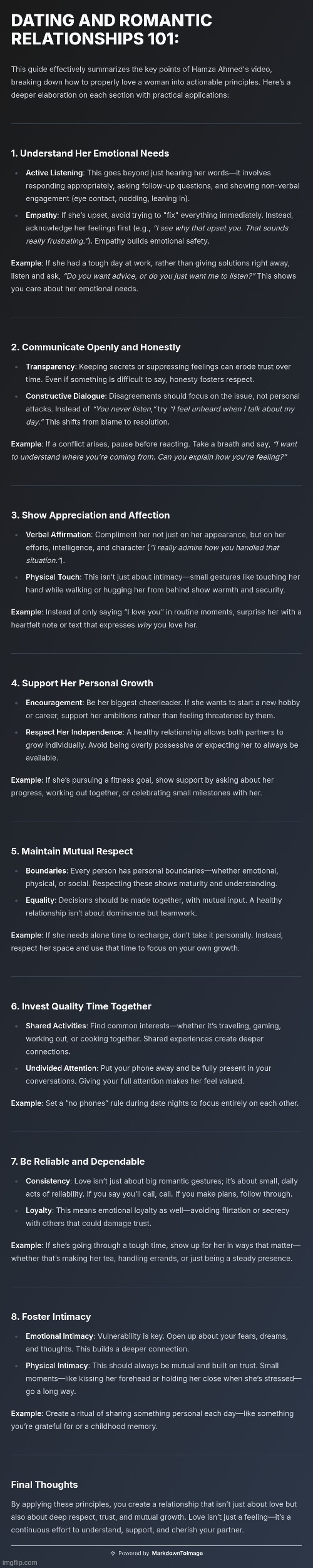 Hamza - Dating & Romantic Relationships :> | image tagged in simothefinlandized,hamza,dating,romantic relationships,tutorial,infographic | made w/ Imgflip meme maker