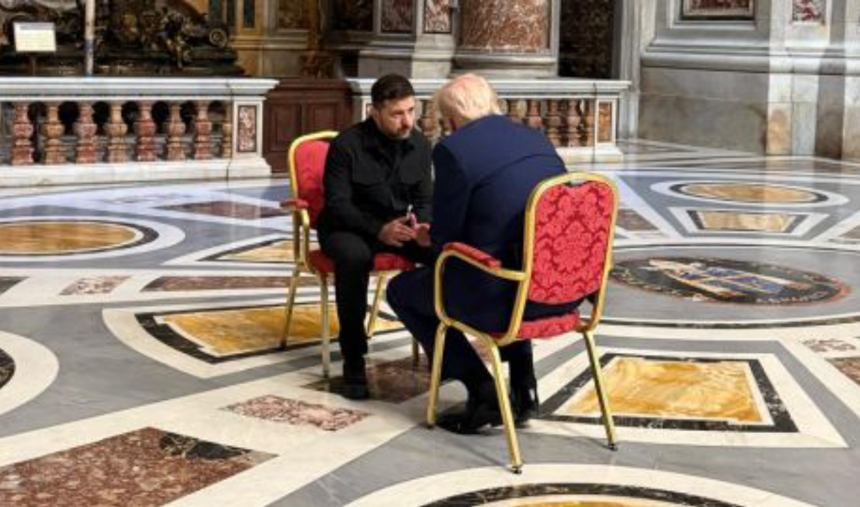 High Quality Trump Zelenskyy Vatican Blank Meme Template