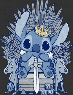 Stitch throne Blank Meme Template