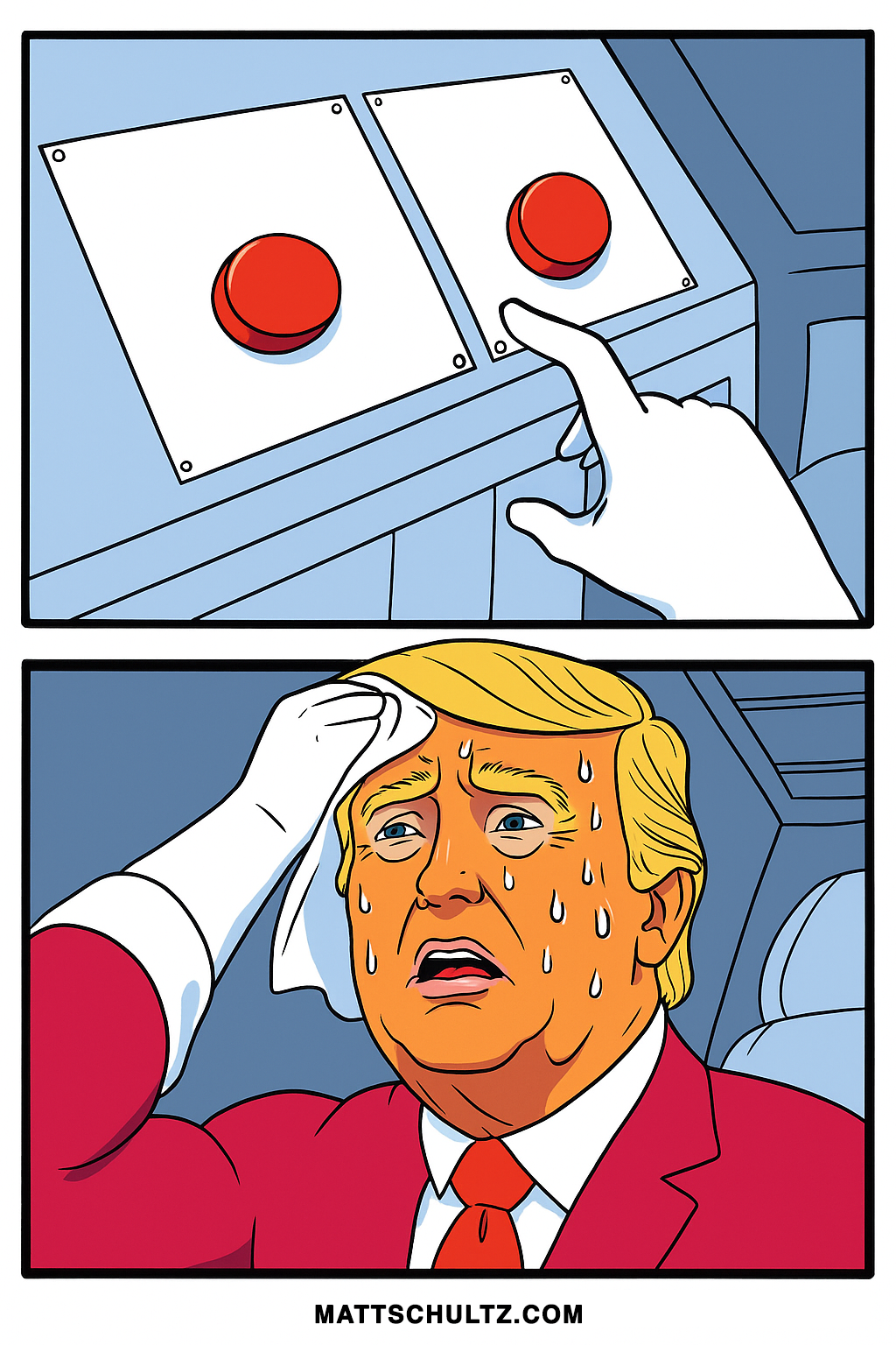 Trump Doesnt Know What to Do Blank Meme Template