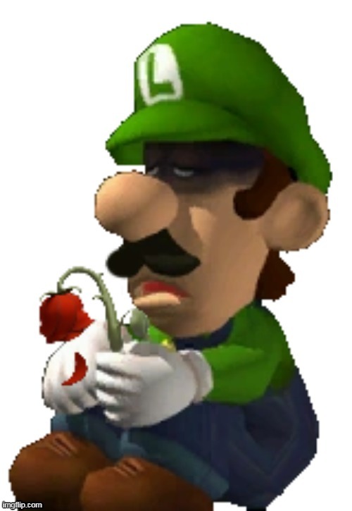 Wilted rose luigi | image tagged in wilted rose luigi | made w/ Imgflip meme maker