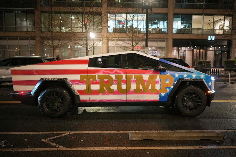 High Quality Trump Cybertruck Blank Meme Template