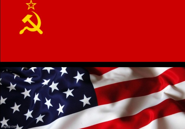 USSR vs USA flags (Tyranny vs Freedom)  (Communism vs Capitalism | image tagged in ussr vs usa flags tyranny vs freedom communism vs capitalism | made w/ Imgflip meme maker