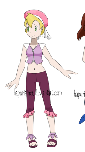 Andrina in Pokemon Style Blank Meme Template