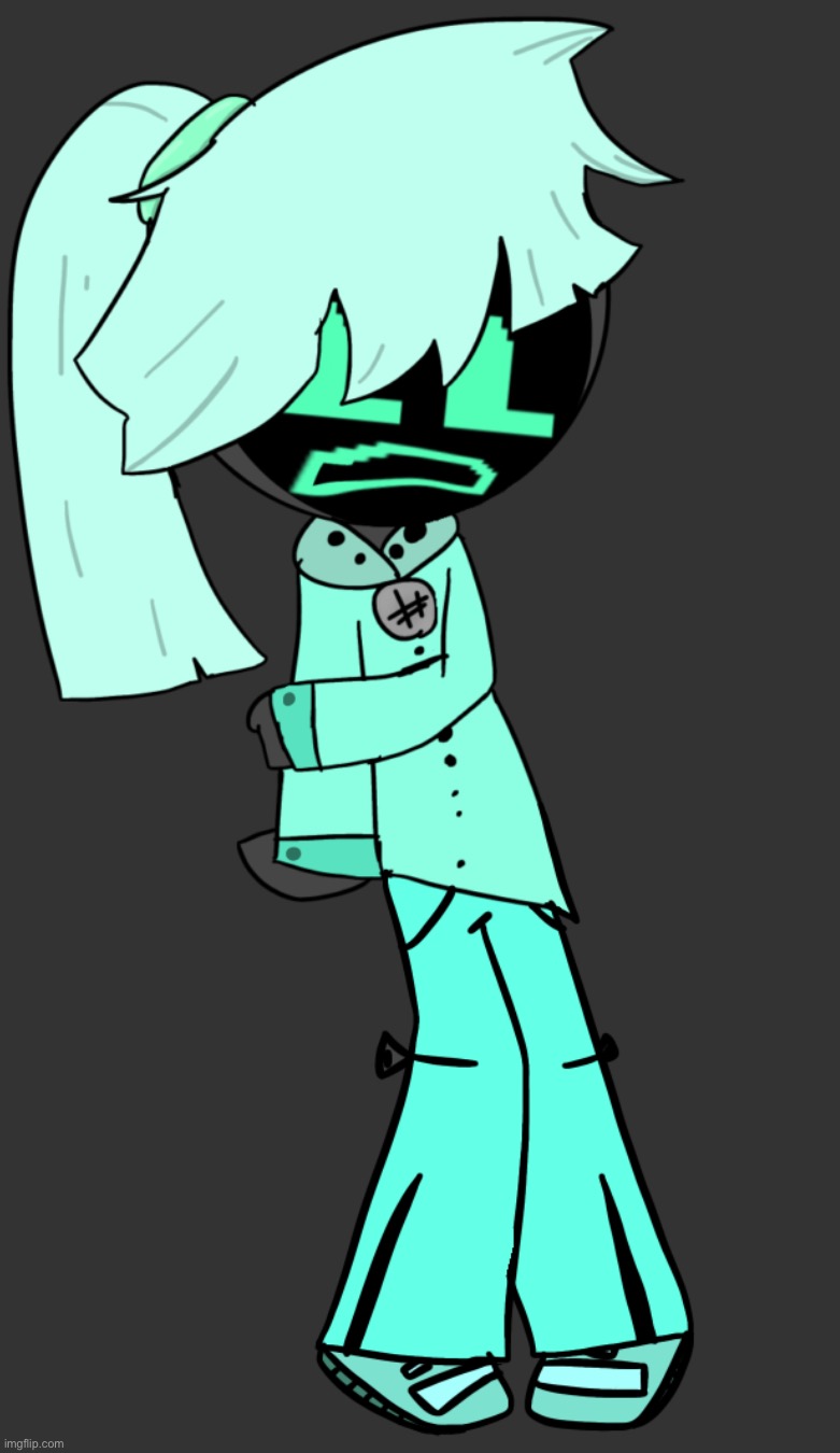 hey guys look at this new character I made :D (her name is “Teby” btw :3) | made w/ Imgflip meme maker