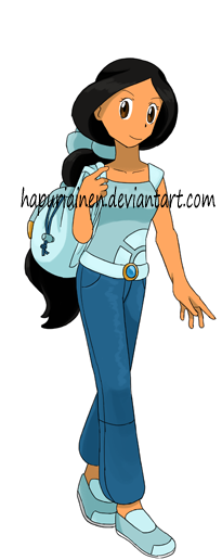 Jasmine in Pokemon Style Blank Meme Template