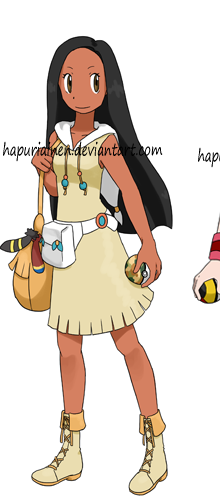 Pocahontas in Pokemon Style Blank Meme Template