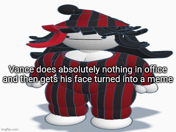Funny | Vance does absolutely nothing in office and then gets his face turned into a meme | image tagged in pajama claire | made w/ Imgflip meme maker