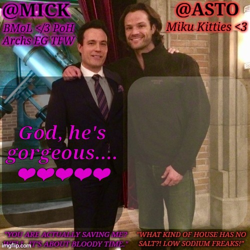 Hyperfixation Has Drowned Out The Depression ❤️❤️❤️ | God, he's
gorgeous....
❤️❤️❤️❤️❤️ | image tagged in km asto shared temp,happy,still a better love story than twilight,mine,hehehe,thats hot | made w/ Imgflip meme maker