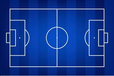 Blue Soccer field Blank Meme Template