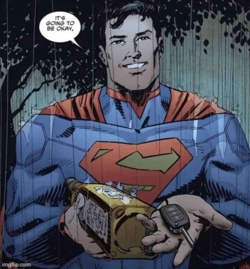thanks | image tagged in superman | made w/ Imgflip meme maker