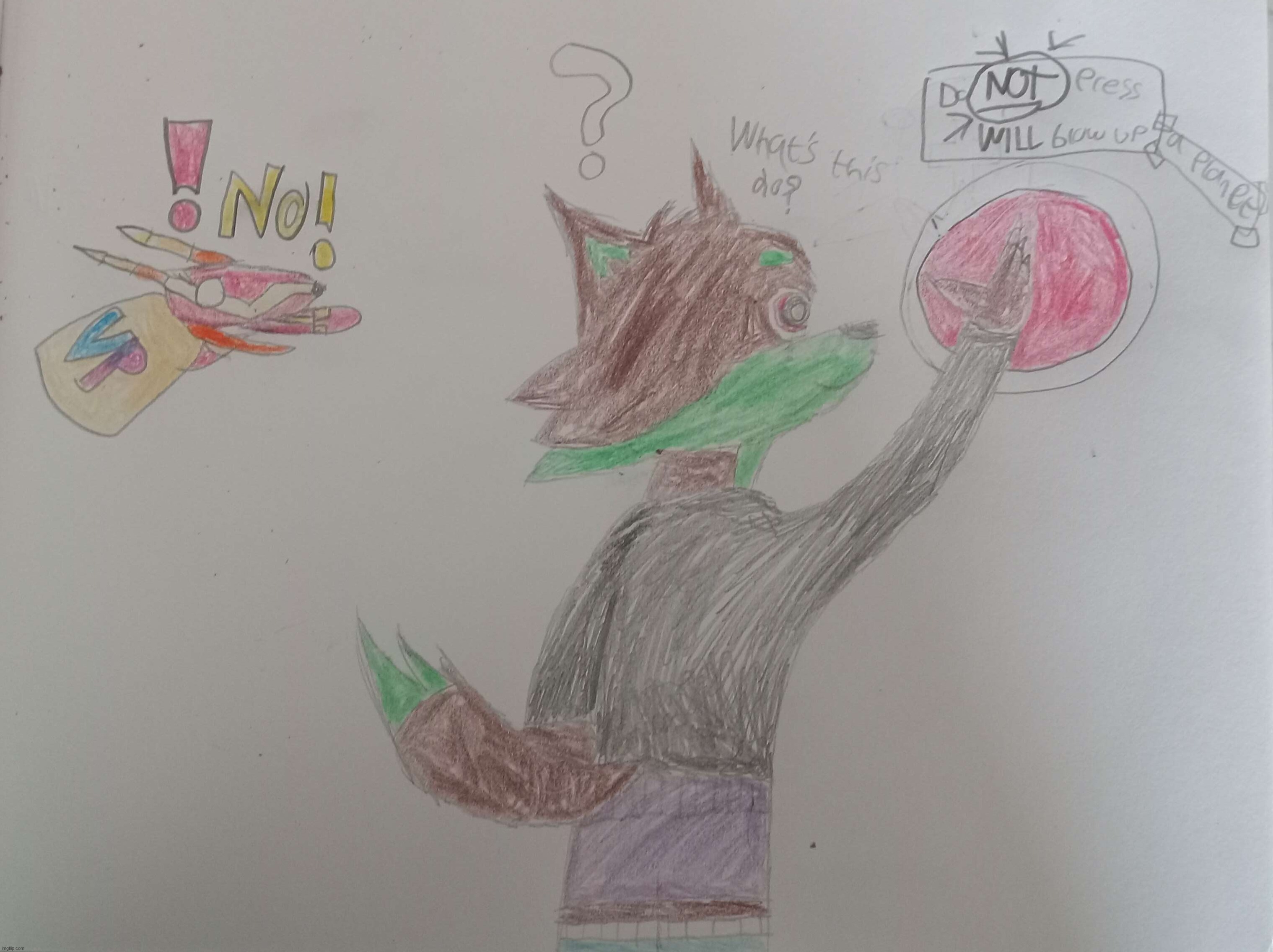 OOPS(I'll explain who the other one is :3) | image tagged in farkas,silly,super pretztail,planet destruction,alderaan | made w/ Imgflip meme maker