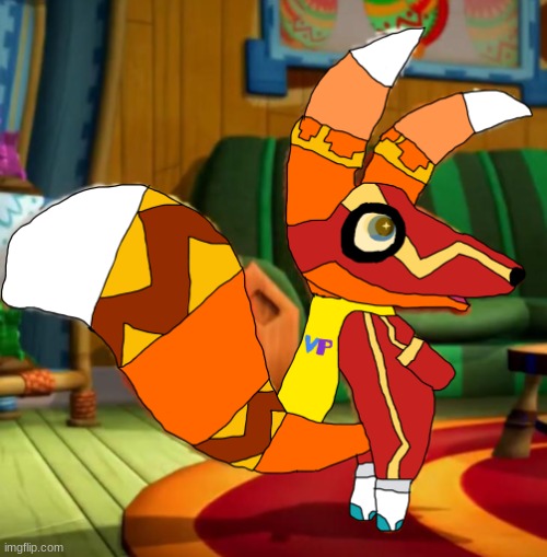 Super Pretztail, standing up, curious(background) | image tagged in super pretztail standing up curious background | made w/ Imgflip meme maker