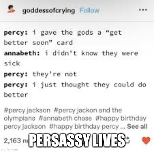 PERSASSY LIVES | made w/ Imgflip meme maker