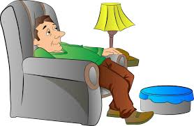 Lazy Man On Couch Cartoon Blank Meme Template