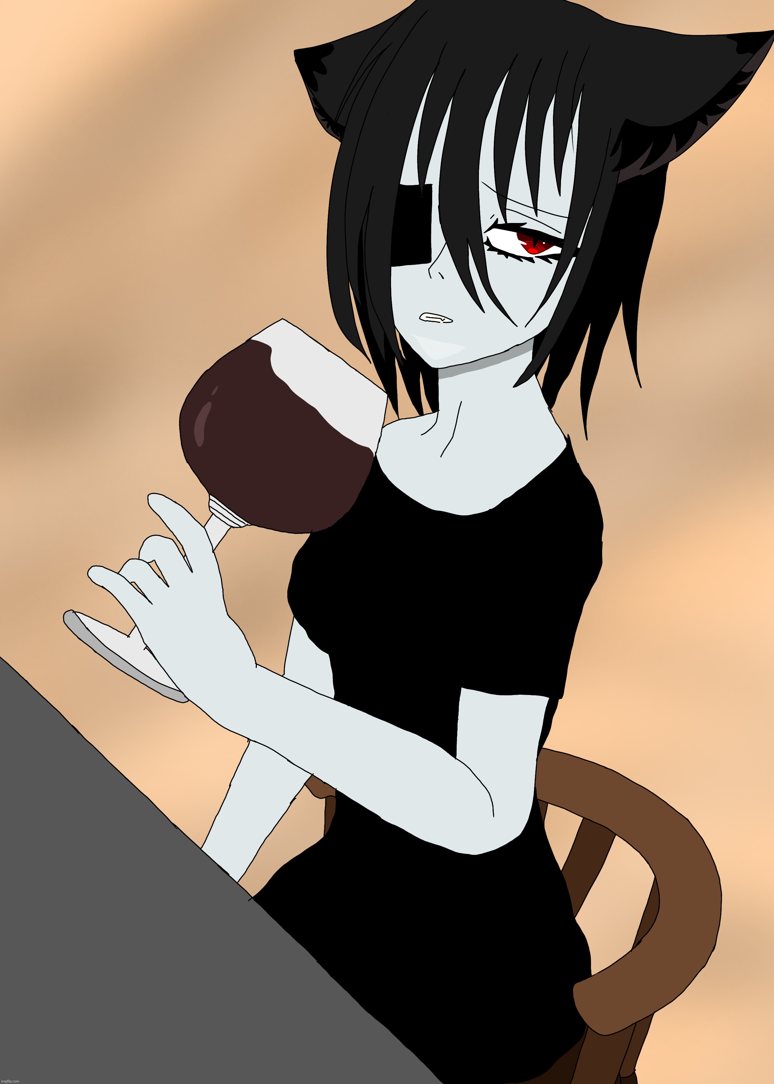 My oldest OC (living) that isn't immortal (35) | made w/ Imgflip meme maker