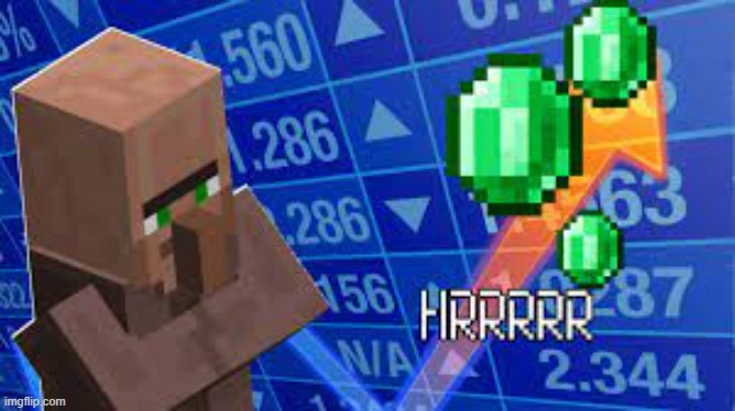image tagged in villager stonks | made w/ Imgflip meme maker