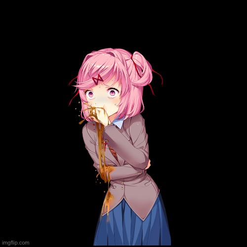 Natsuki P U K E | image tagged in natsuki p u k e | made w/ Imgflip meme maker