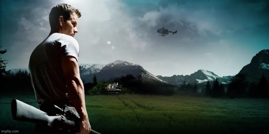 The Shooter | image tagged in mark wahlberg,guns | made w/ Imgflip meme maker