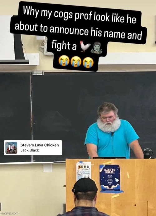 College professor | made w/ Imgflip meme maker
