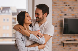 Happy couple Blank Meme Template