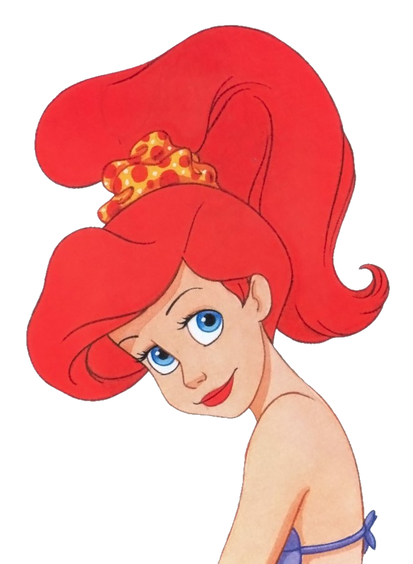 ariel ponytail Blank Meme Template