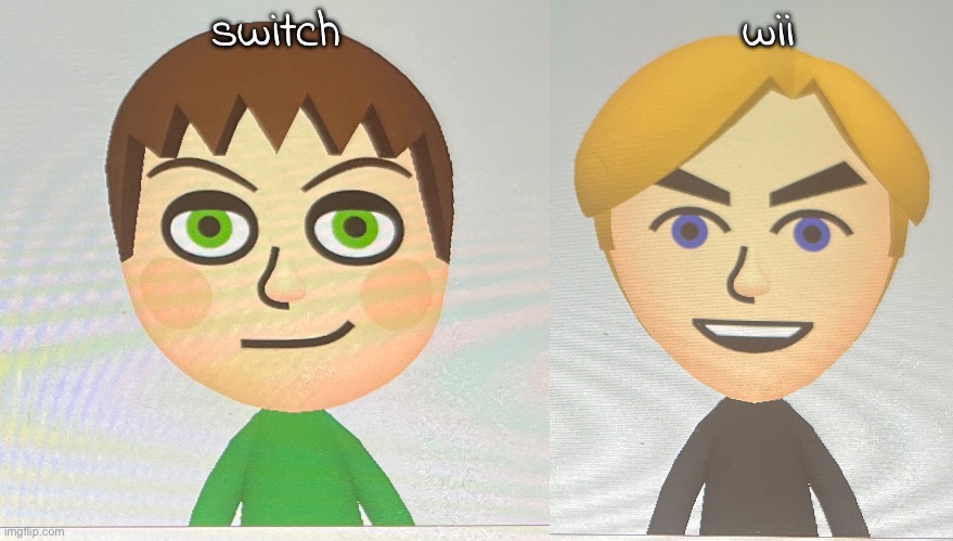 josanity mii comparison | switch; wii | made w/ Imgflip meme maker
