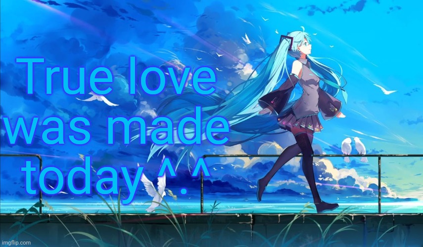 Also I may be a sexual fiend but ill ttyl | True love was made today ^.^ | image tagged in hatsune miku | made w/ Imgflip meme maker