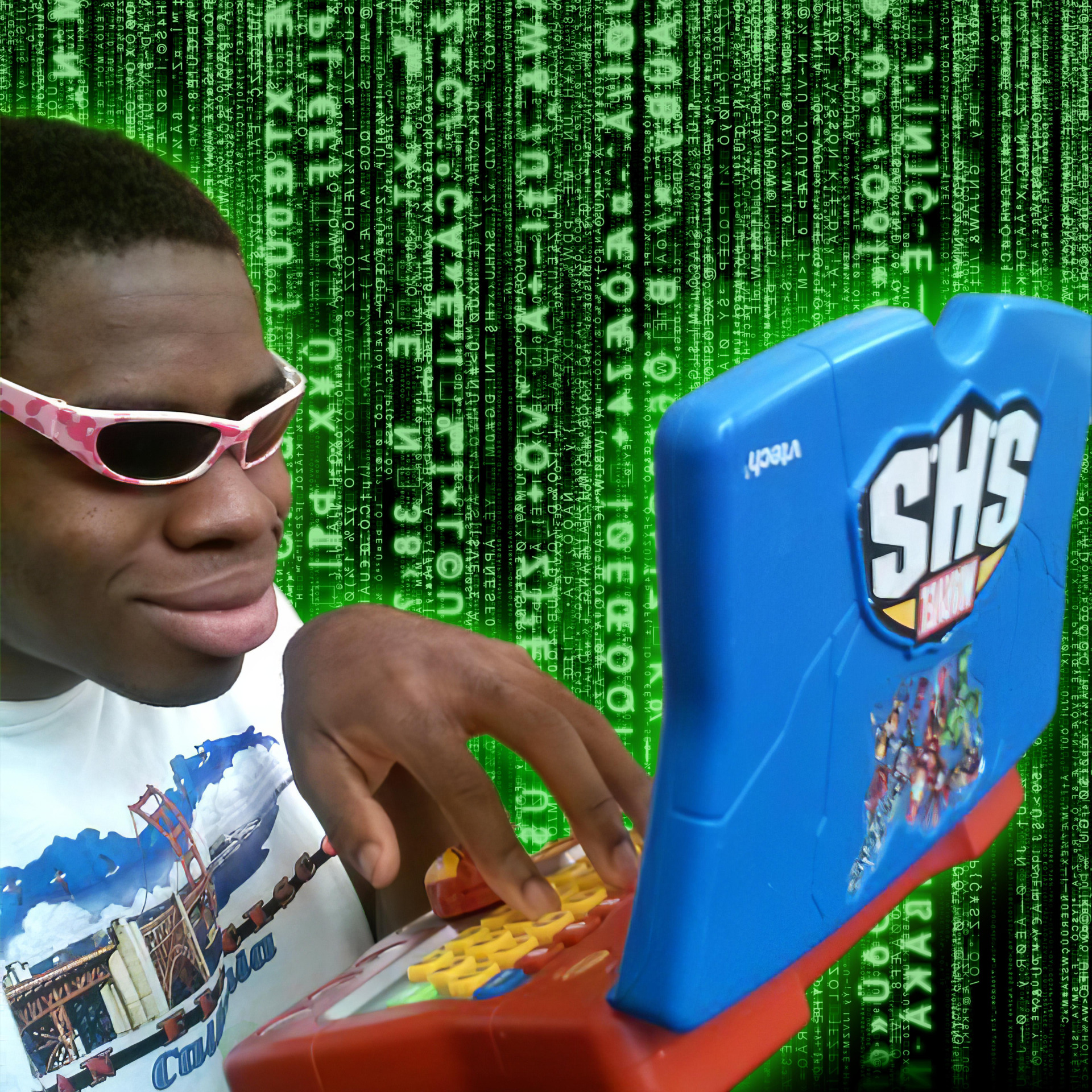 hacker man Blank Meme Template