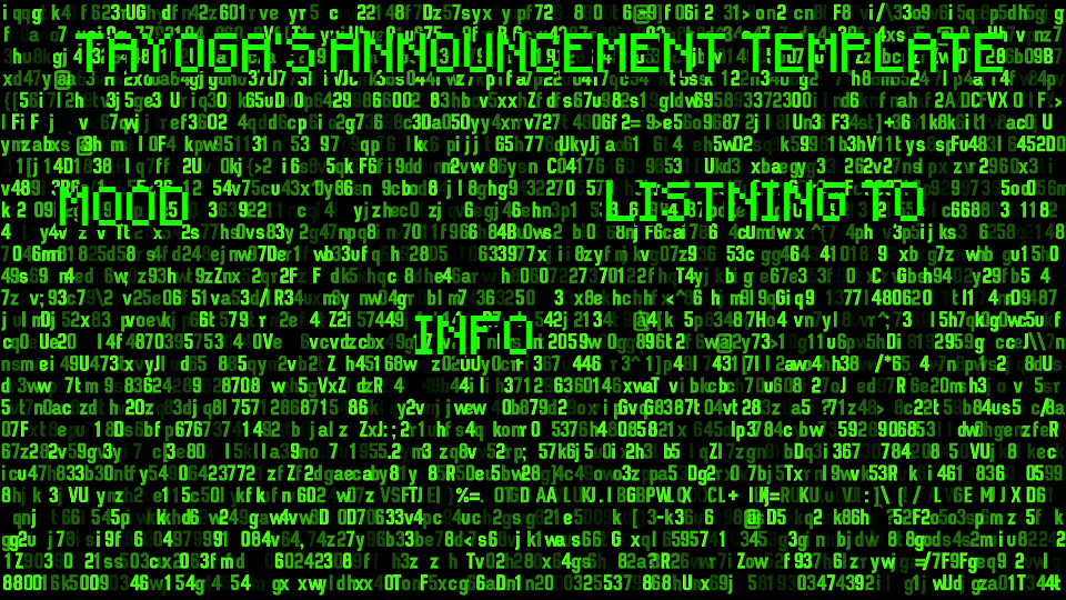 TAYOGA'S ANNOUNCEMENT TEMPLATE V2 Blank Meme Template