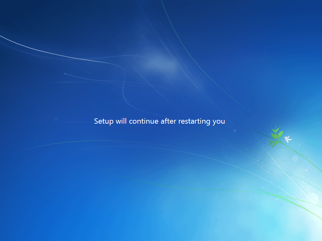 Setup will contiune after restarring you Blank Meme Template
