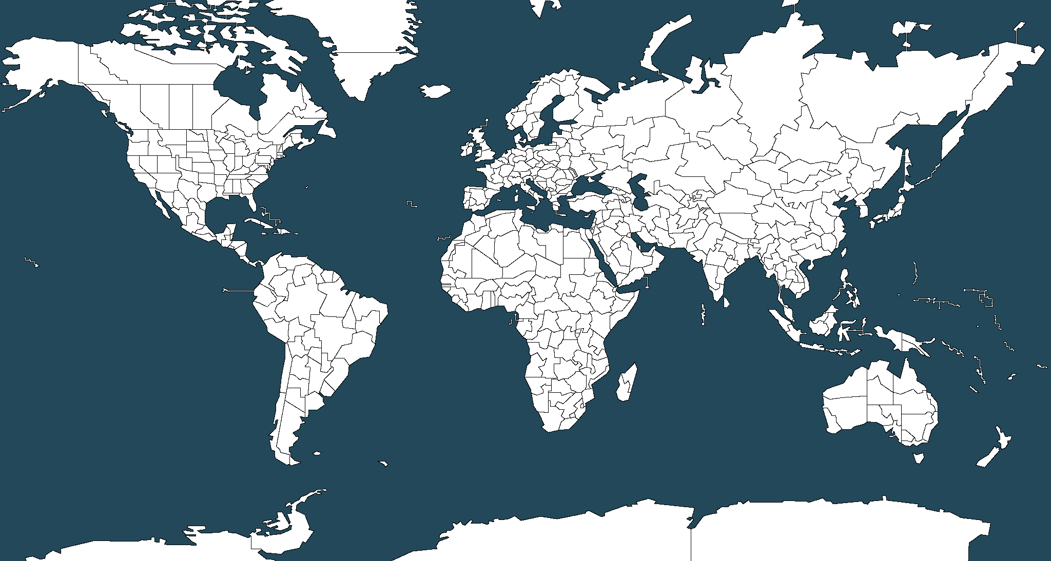 Earth provinces map (Africa-centered) Blank Meme Template