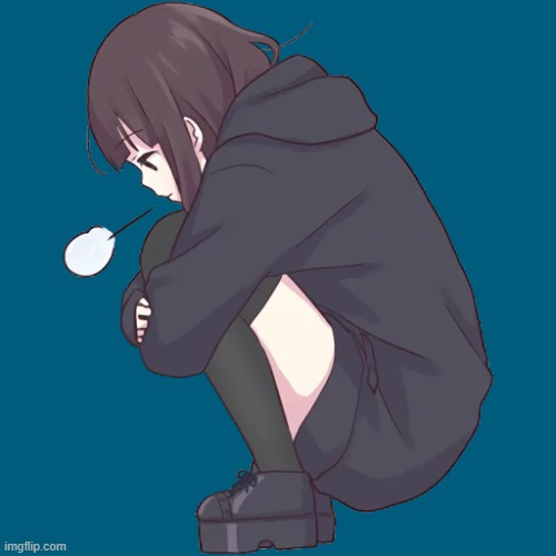 Menhera-chan sighs | image tagged in menhera-chan sighs,cute | made w/ Imgflip meme maker
