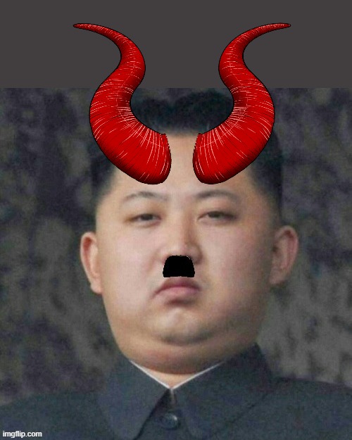 Devil Hitler Kim Jung Un | image tagged in devil,hitler,kim jung un,communism,nazi | made w/ Imgflip meme maker