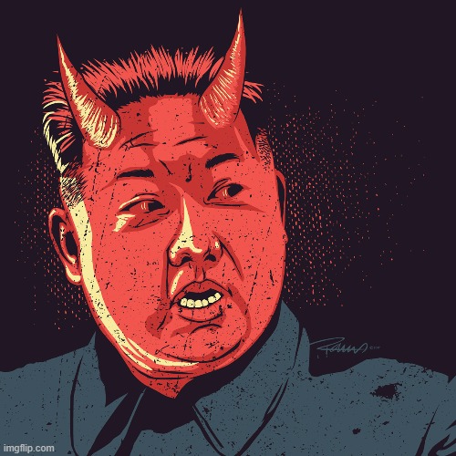 Kim Jung Un is the devil | image tagged in devil,kim jung un,communism,north korea | made w/ Imgflip meme maker