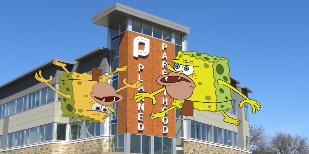 spongegar | image tagged in planned parenthood | made w/ Imgflip meme maker