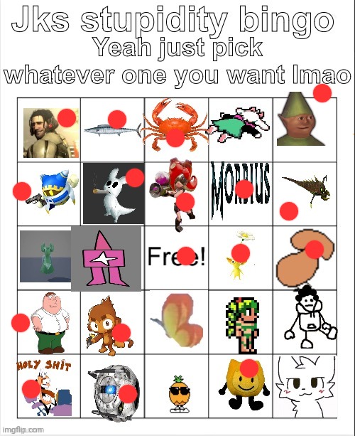 Idfk | image tagged in jks stupidity bingo | made w/ Imgflip meme maker