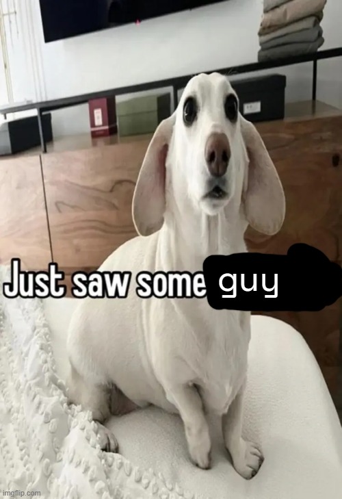 Just saw something lgbt | guy | image tagged in just saw something lgbt | made w/ Imgflip meme maker