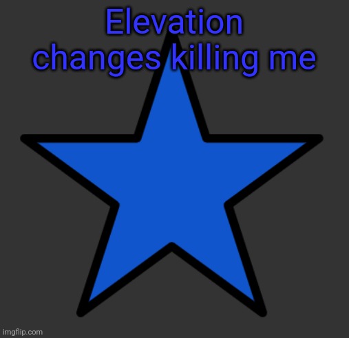 ZetaStar | Elevation changes killing me | image tagged in zetastar | made w/ Imgflip meme maker