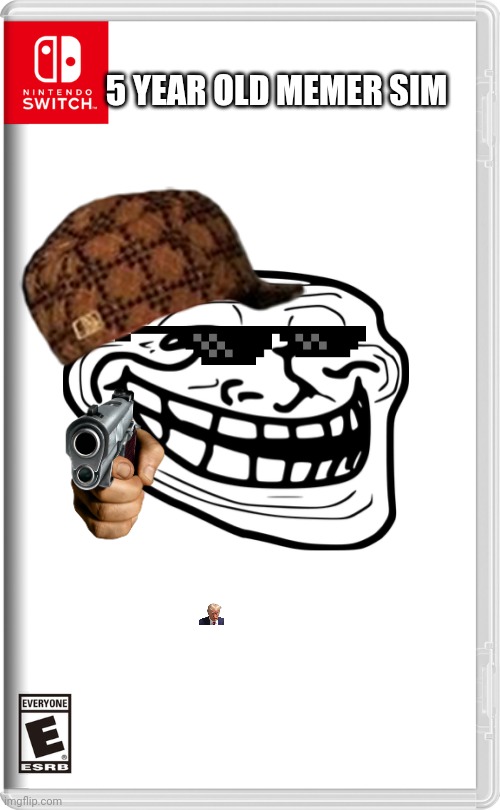 Yrue | 5 YEAR OLD MEMER SIM | image tagged in nintendo switch | made w/ Imgflip meme maker
