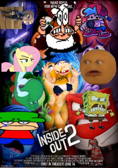 Inside Out 2 poster but different | image tagged in inside out 2 poster | made w/ Imgflip meme maker