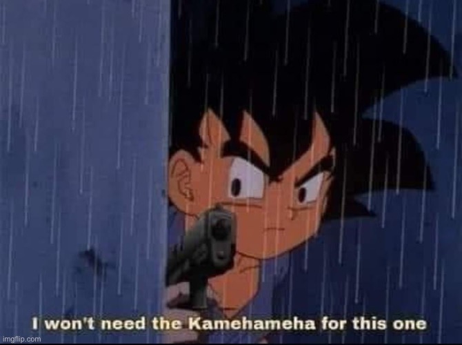 I won’t need the Kamehamaha for this one | image tagged in i won t need the kamehamaha for this one | made w/ Imgflip meme maker