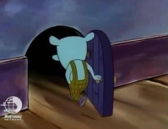mouse leaving Blank Meme Template