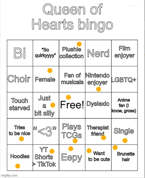 zoinks | image tagged in queen of hearts bingo | made w/ Imgflip meme maker
